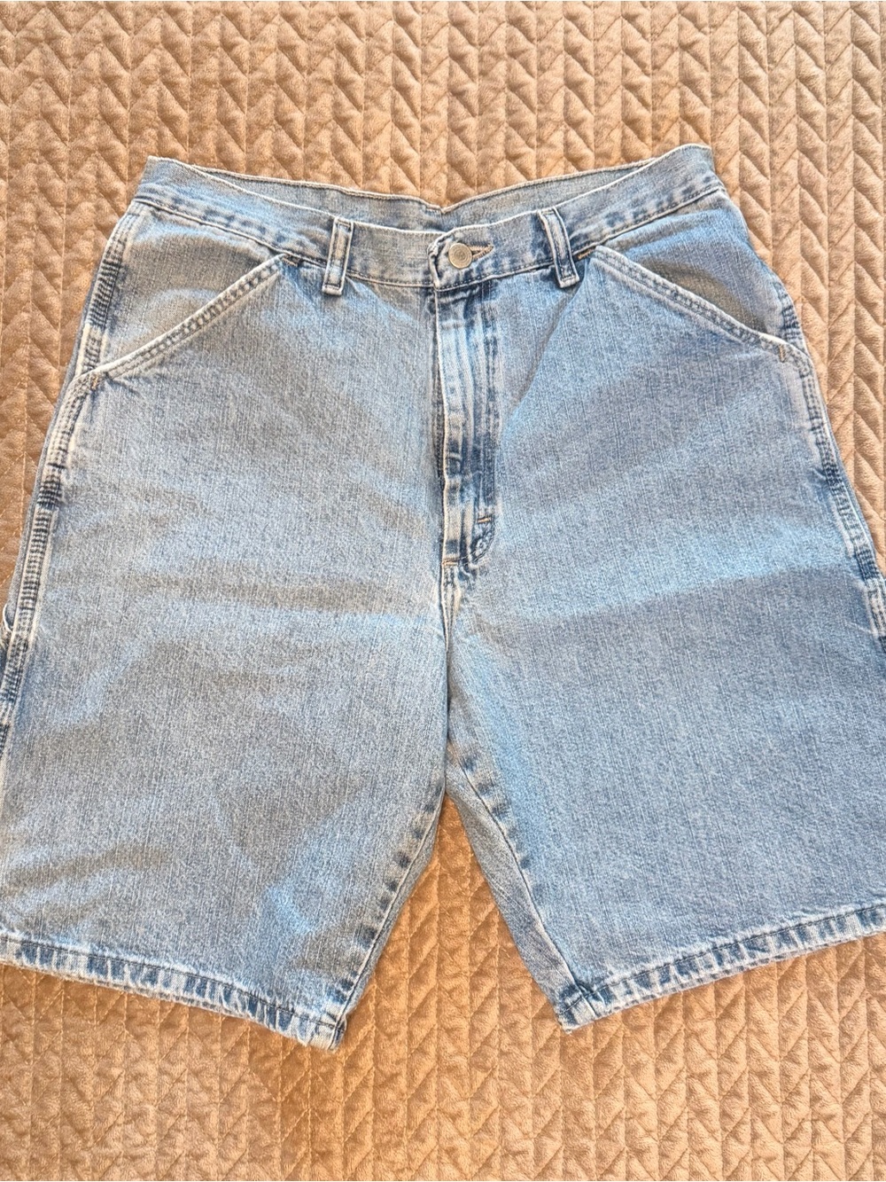 Wrangler Vintage 90s Men's Light Blue Denim Shorts Sz 32